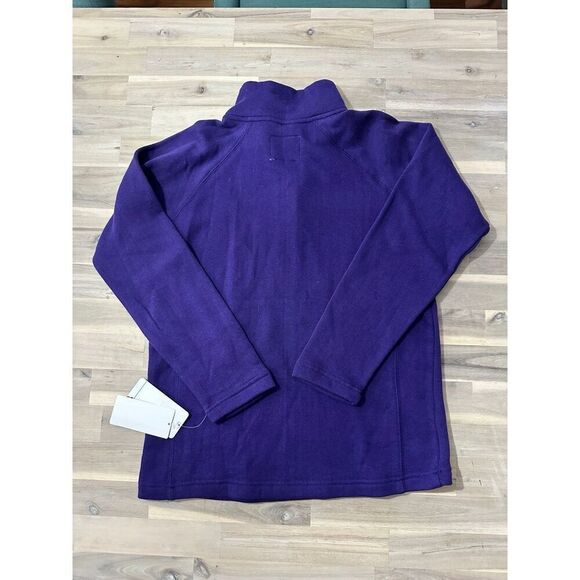 NWT Williams Purple Fleece Quarter Zip, Size Medium - Picture 2 of 4